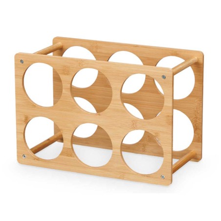 Botellero madera bambú