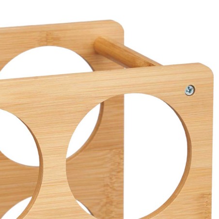 Botellero madera bambú