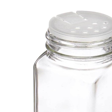 Bote especiero cristal bambú