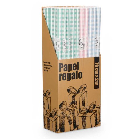 Papel de regalo Vichy 70x200cm