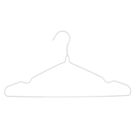 6 perchas silicona blanca