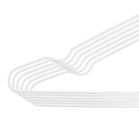 6 perchas silicona blanca