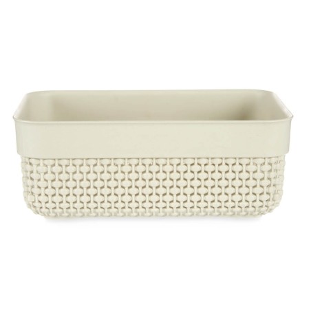 Cesta almacenaje beige 23,5x16,5x9cm