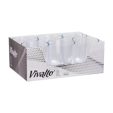 6 Vasos de agua recto 370ml