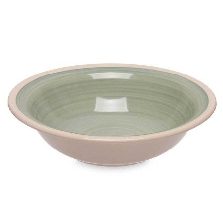 6 platos hondos verdes 21cm