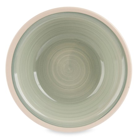 6 platos hondos verdes 21cm