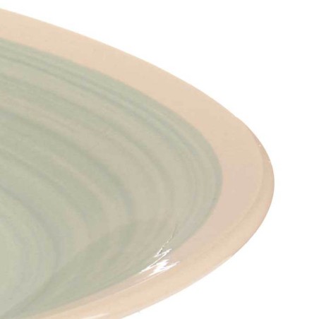 6 platos llanos verdes 26,5cm
