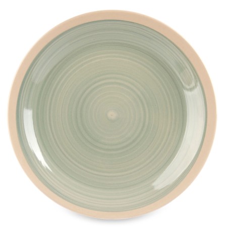 6 platos llanos verdes 26,5cm