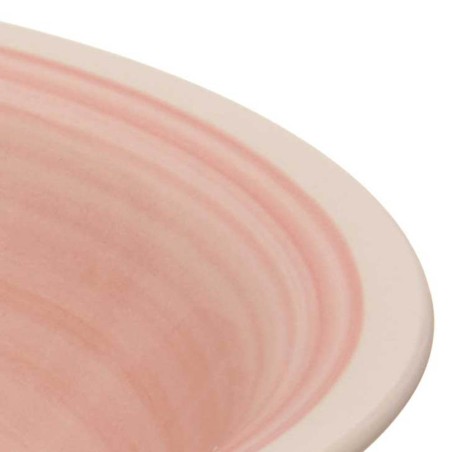 6 platos hondos rosa 21cm