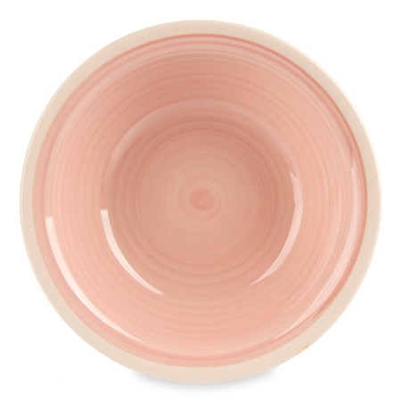 6 platos hondos rosa 21cm