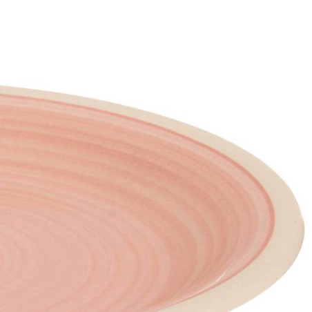 6 platos postre rosa