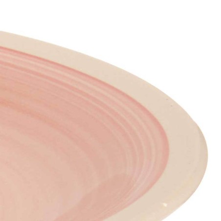 6 platos llanos rosas 26,5cm