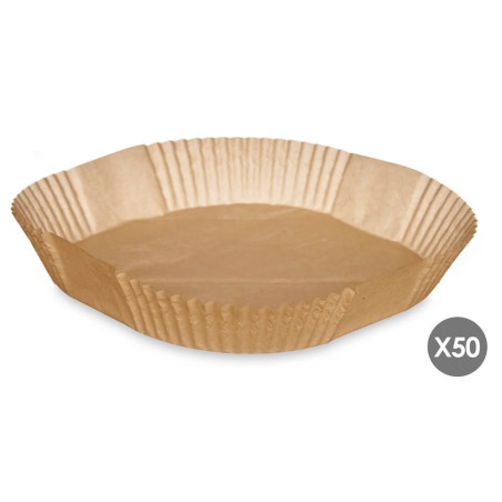 50 moldes papel freidora de aire 5/7L