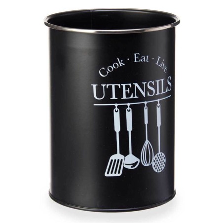 PORTA UTENSILIOS METAL NEGRO