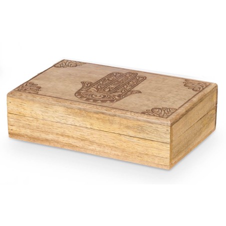 Caja decorada Hamsa 13x21cm