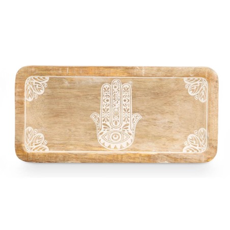 Bandeja decorativa Hamsa 31x15cm