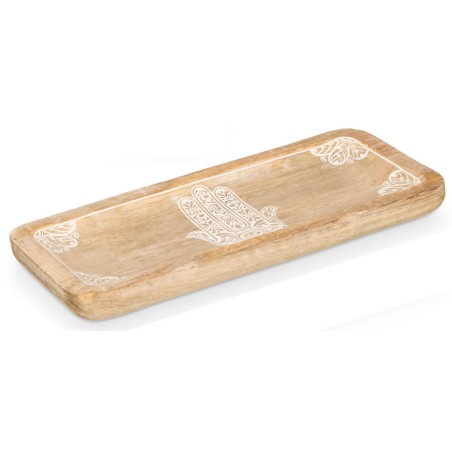 Bandeja decorativa Hamsa 31x15cm
