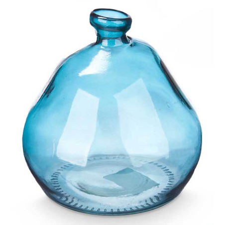 Jarrón turquesa 17x17x18cm