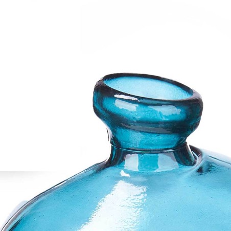 Jarrón turquesa 17x17x18cm
