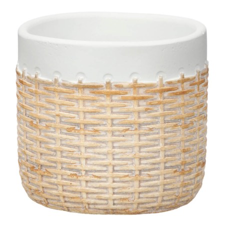 MACETA CEMENTO RATAN 10CM