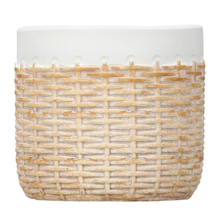 MACETA CEMENTO RATAN 10CM