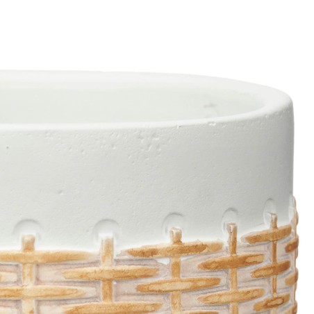 MACETA CEMENTO RATAN 12CM