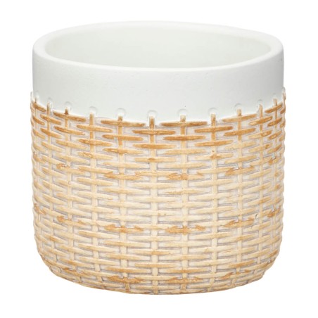 MACETA CEMENTO RATAN 14CM