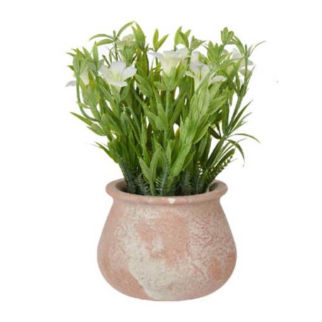 FLOR ARTFICIAL EN MACETA