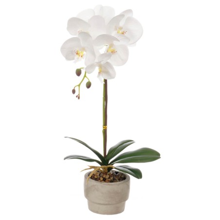 Orquídea artificial blanca