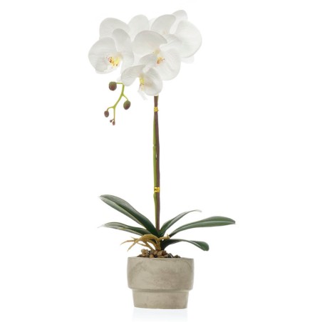 Orquídea artificial blanca