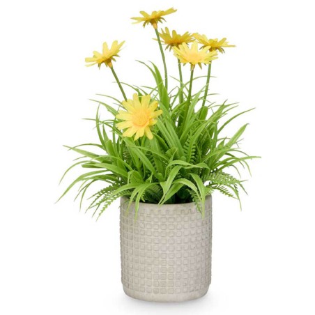 Margaritas artificiales maceta