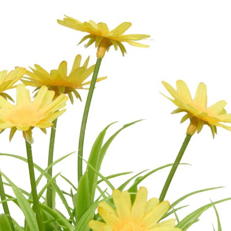 Margaritas artificiales maceta