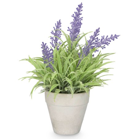 Lavanda artificial maceta