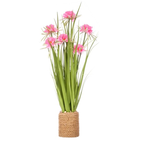 Flores artificiales en maceta