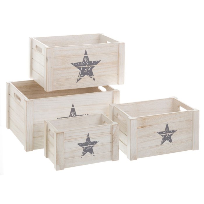 CAJA  BLANCO ESTRELLA 34x24x18cm