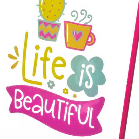 PLACA DE CRISTAL MENSAJE 13X18CM