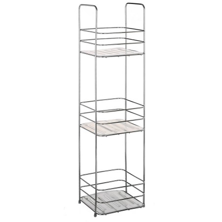 ESTANTERÍA CON 3 BALDAS PVC /CROMO/