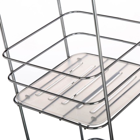 ESTANTERÍA CON 3 BALDAS PVC /CROMO/