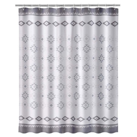 CORTINA BOHO GRIS BAÑO 