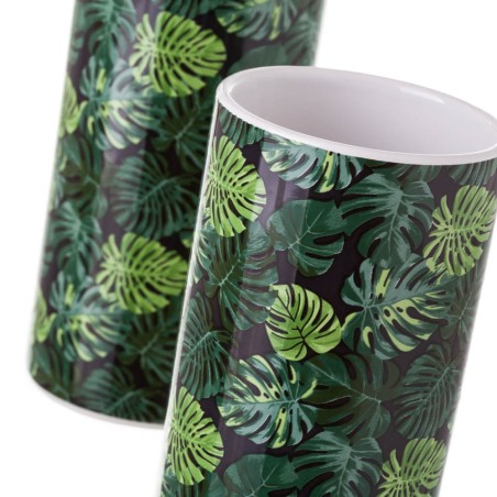 JUEGO DE BAÑO HOJAS