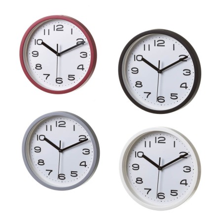 RELOJ DE PARED 20CM 4 COLORES