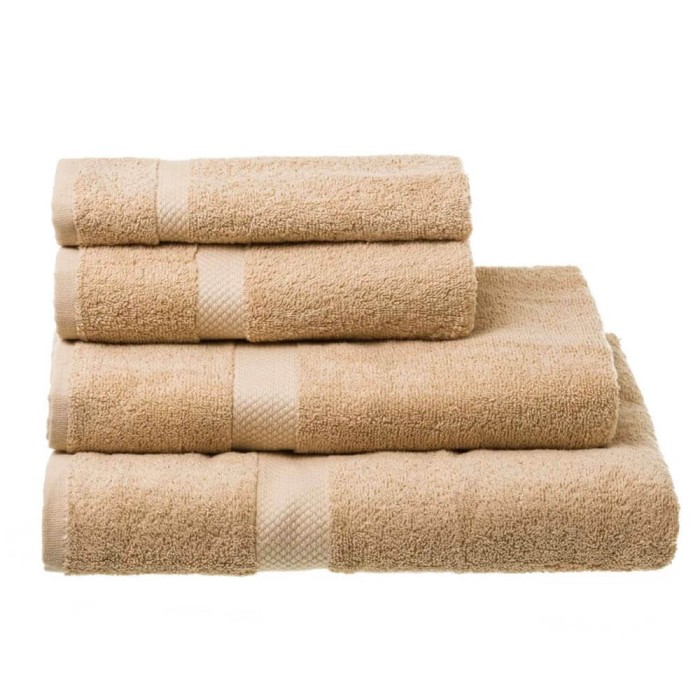 TOALLA 50X100CM BEIGE ALGODON