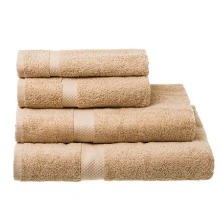 TOALLA 50X100CM BEIGE ALGODON