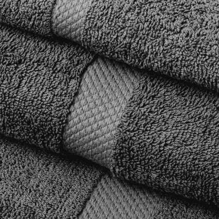 TOALLA 70X140CM GRIS ALGODON