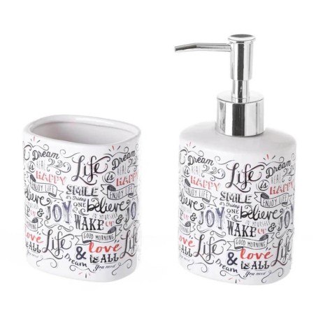 JUEGO DE BAÑO 2PCS HAPPY CERAMICA