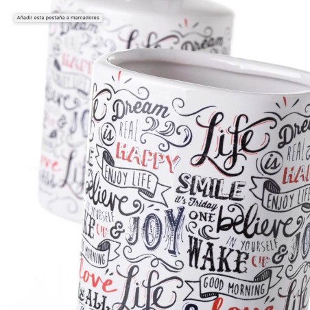 JUEGO DE BAÑO 2PCS HAPPY CERAMICA