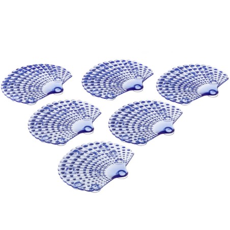 ANTIDESLIZANTES BAÑERA CONCHAS 6 UNIDADES