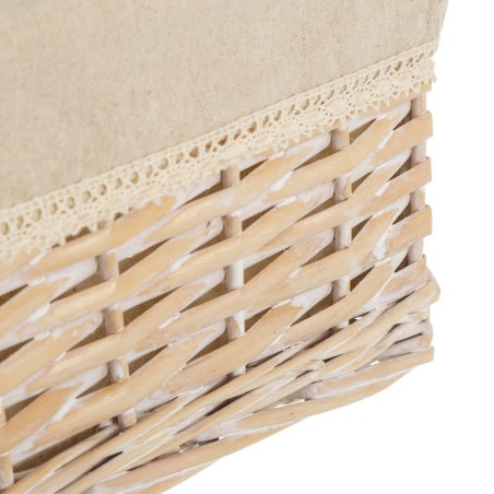 CESTO DE MIMBRE CORAZON 39X29X18