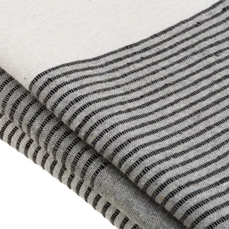 COLCHA MULTIUSOS RAYAS GRISES 160X220