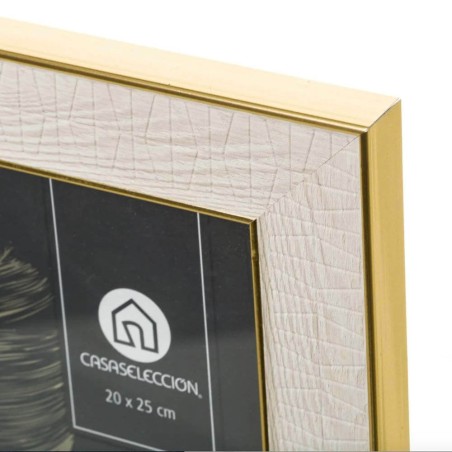 PORTAFOTO 20X25CM BLANCO ORO 